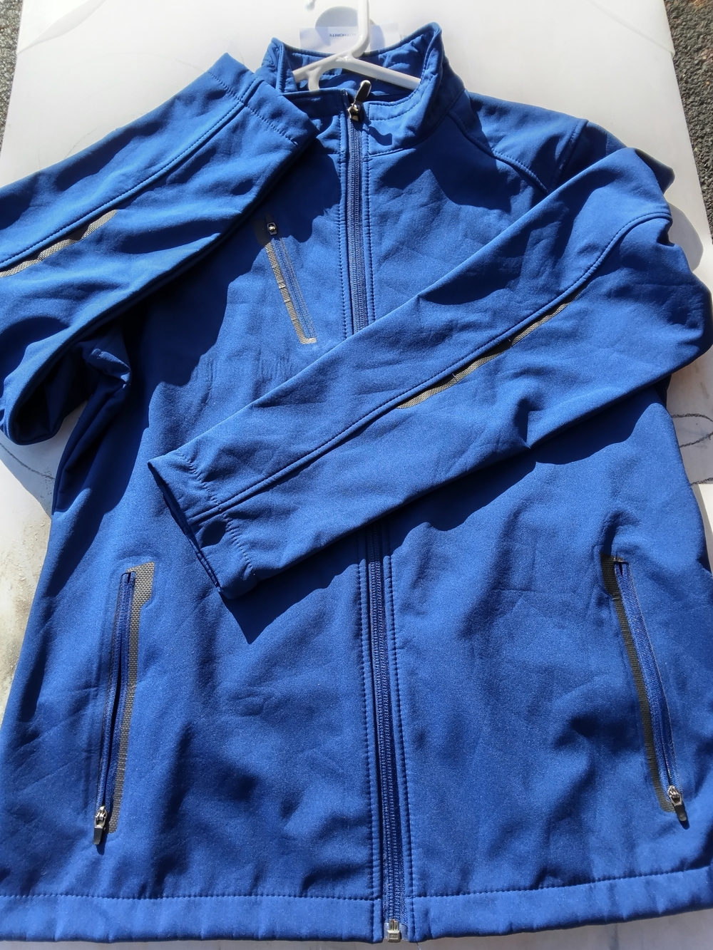 Women's  Blue Full-Zip Softshell Jacket